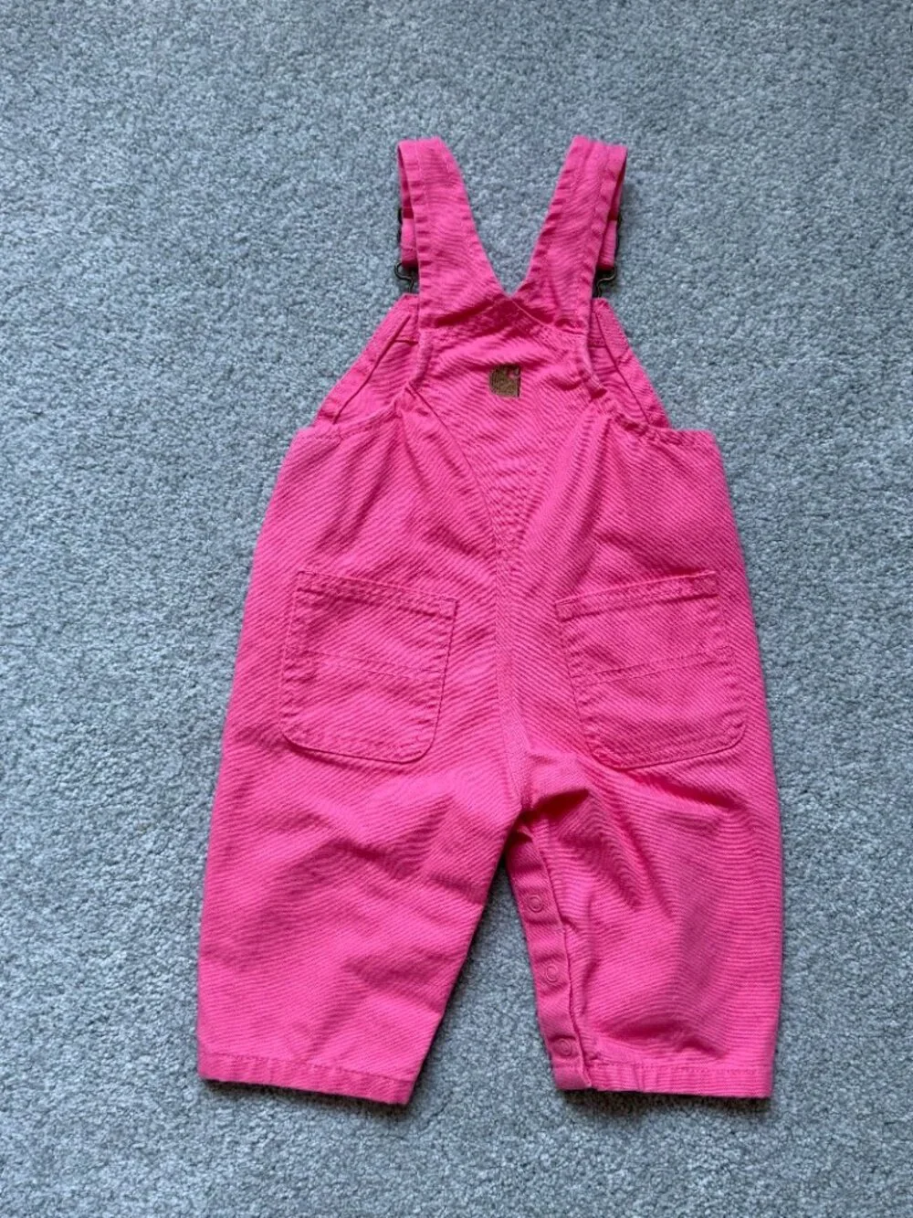 Carhartt Pink Overalls 100% Cotton size 3 months